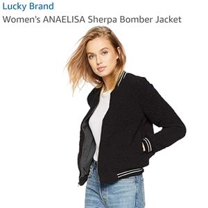 LUCKY BRAND - ANAELISA Sherpa Bomber Jacket